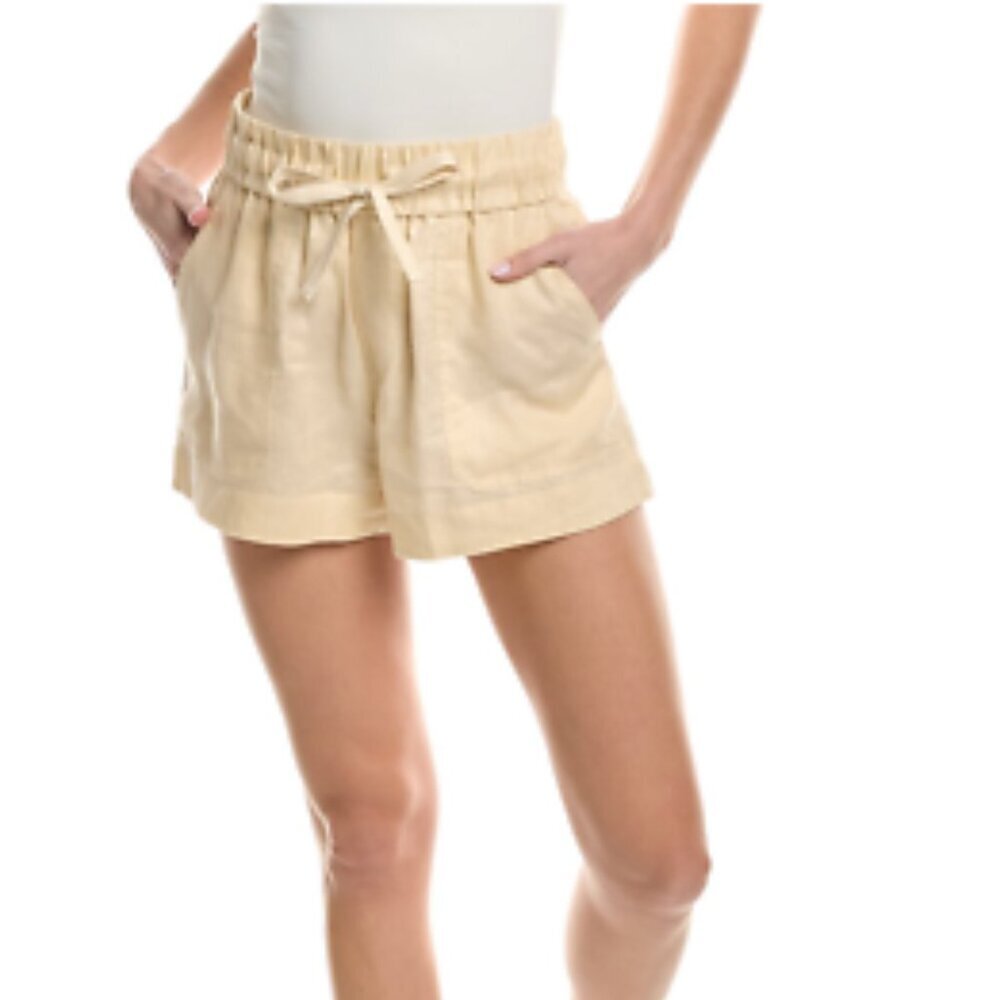 A.L.C. Billy II Short 100% Linen Cream Size 2